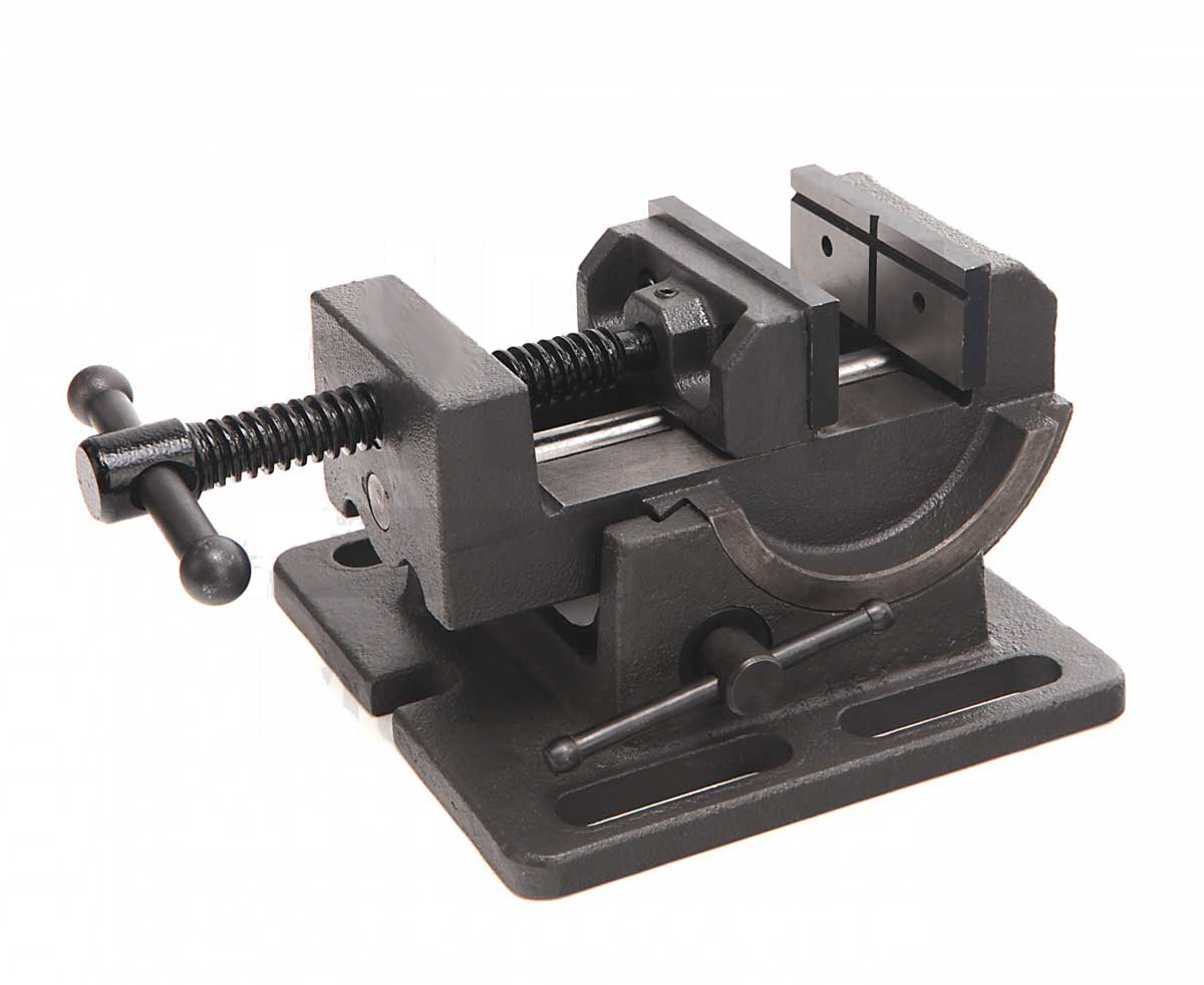 Litinový strojní svěrák výklopný - šířka čelistí 75 mm