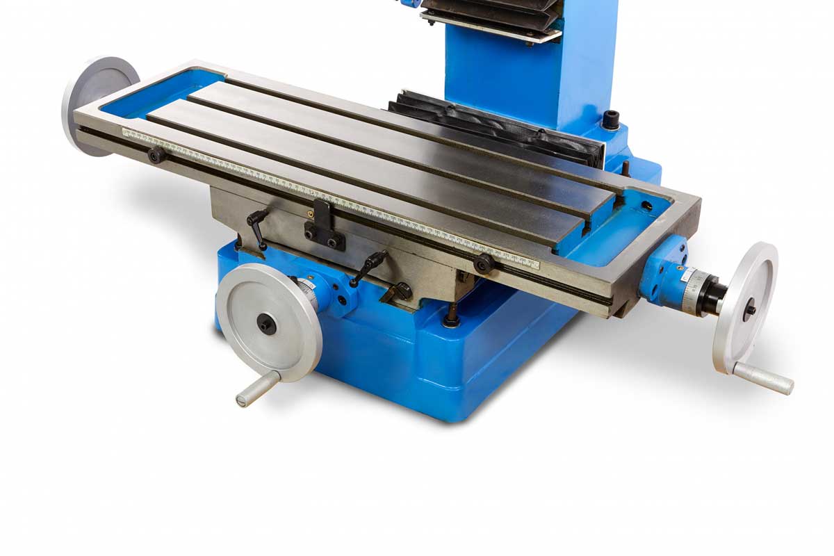 HBM 45 Profi robustní frézka na kov s převodovkou v oleji, kužel ISO 30, 230V, 320 kg