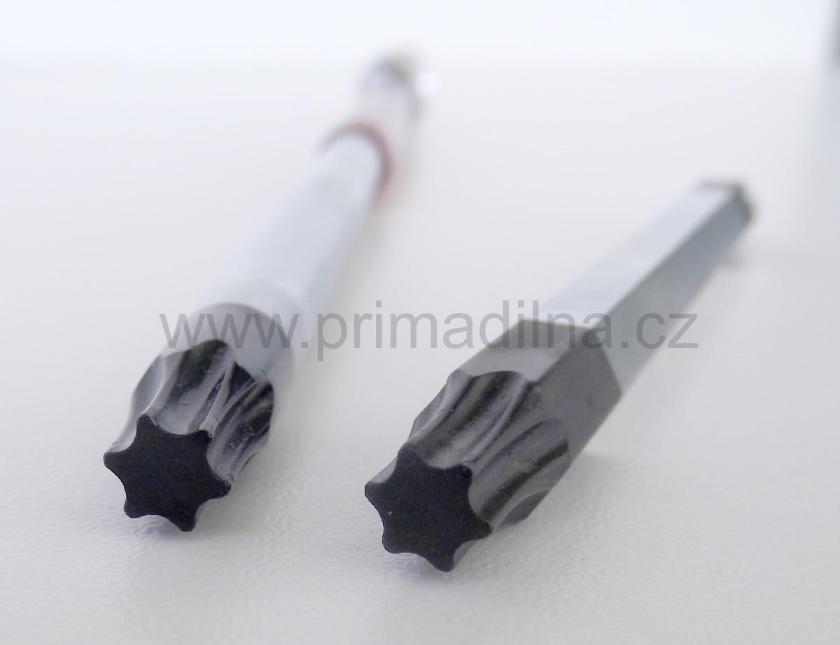 T-klíč Torx T30 zástrčný, 3 x profil, 180 mm, CrV, rychlošroubovací, Triumf