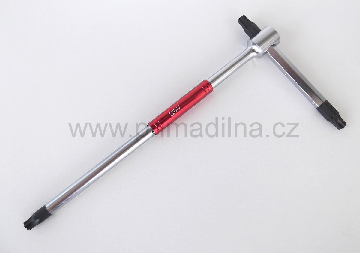 T-klíč Torx T10 zástrčný, 3 x profil, 125 mm, CrV, rychlošroubovací, Triumf