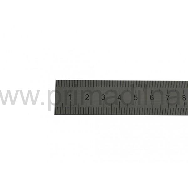 Měřítko ocelové tenké - INOX, 1500 x 38 x 1,8 mm, laserový popis PN 25 1125, KM
