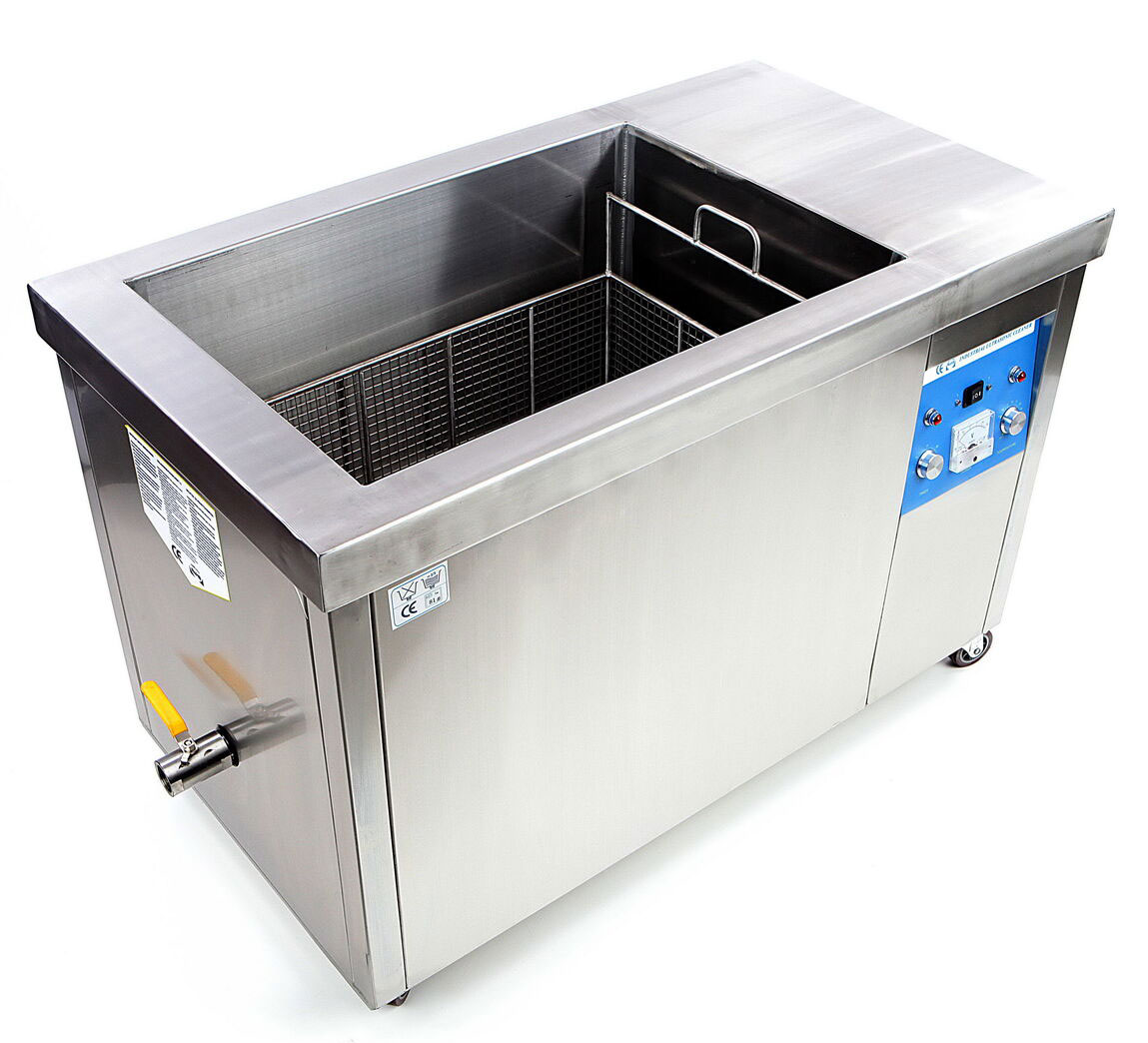 HBM Průmyslová ultrazvuková čistička 120l s ohřevem, celkový výkon až 3800 W