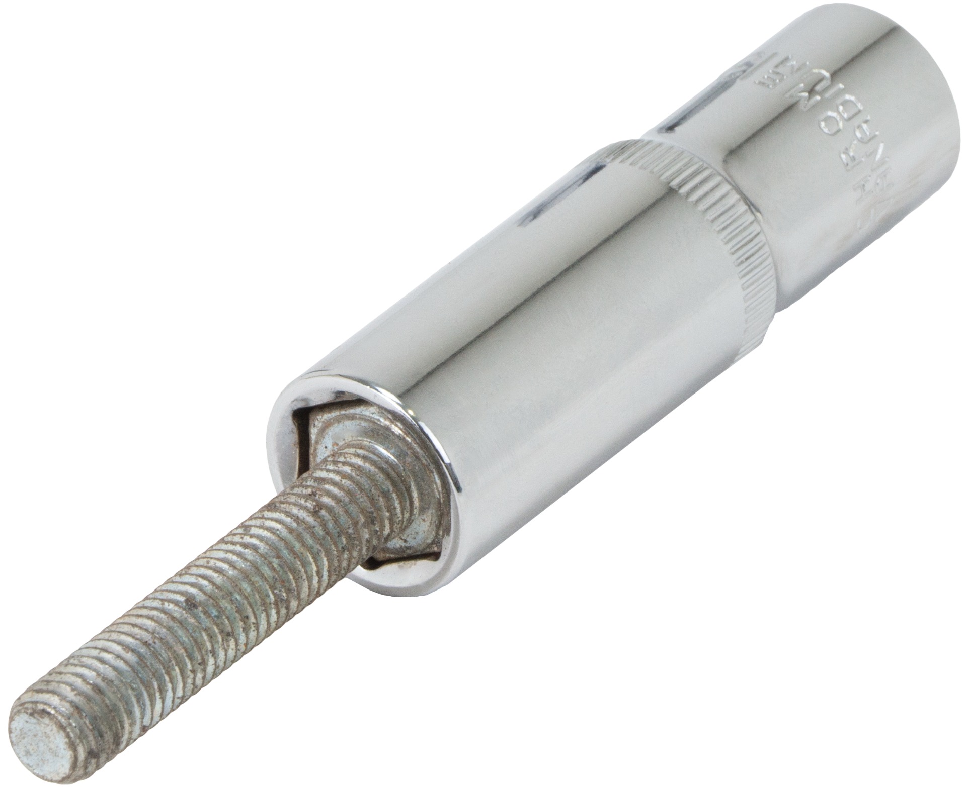 Hlavice prodloužená nástrčná 3/8" s přídržným magnetem, 19 mm, 6 hran, CrV, Welzh