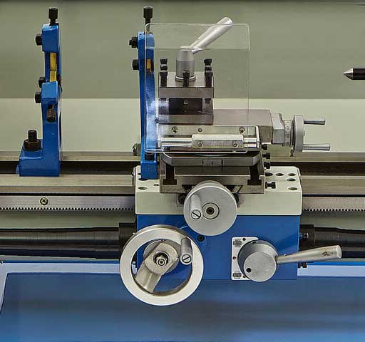 HBM 250B Norton, hrotový soustruh na kov, řemenový pohon, převodovka posuvů, plně vybavený, 1f, 750 W, 140 kg