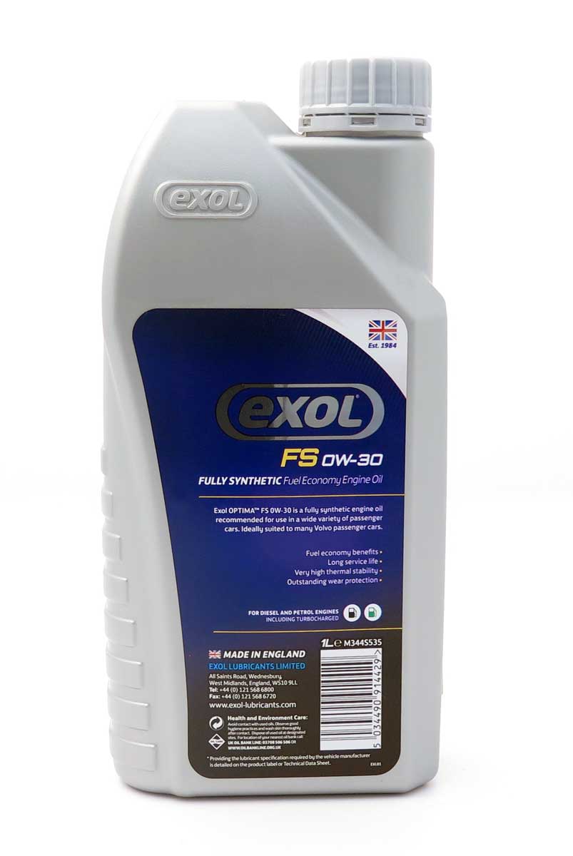 Exol Optima FS 0W-30, plně syntetický motorový olej, 1l