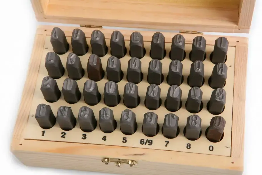 Sada raznic A-Z a 0-9, 3 mm, 36 ks