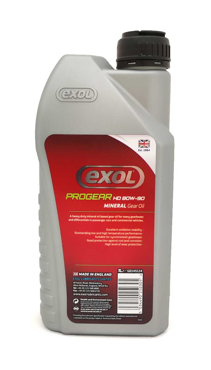 Exol Athena Progear HD 80W-90, výkonný převodový olej s minerálním základem, GL4, GL5, 1l