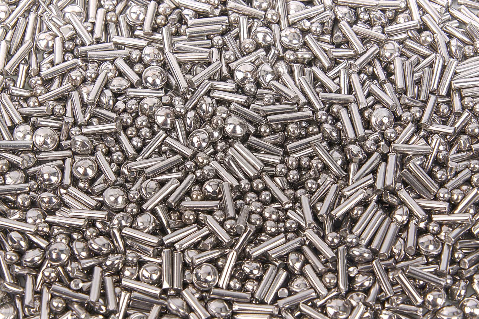 Leštící tělíska pro leštící buben, různé tvary - mix, 1 kg