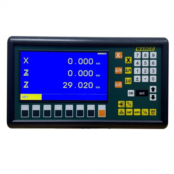 LCD-DRO digitální odměřovací jednotka, 3 osy, Warco