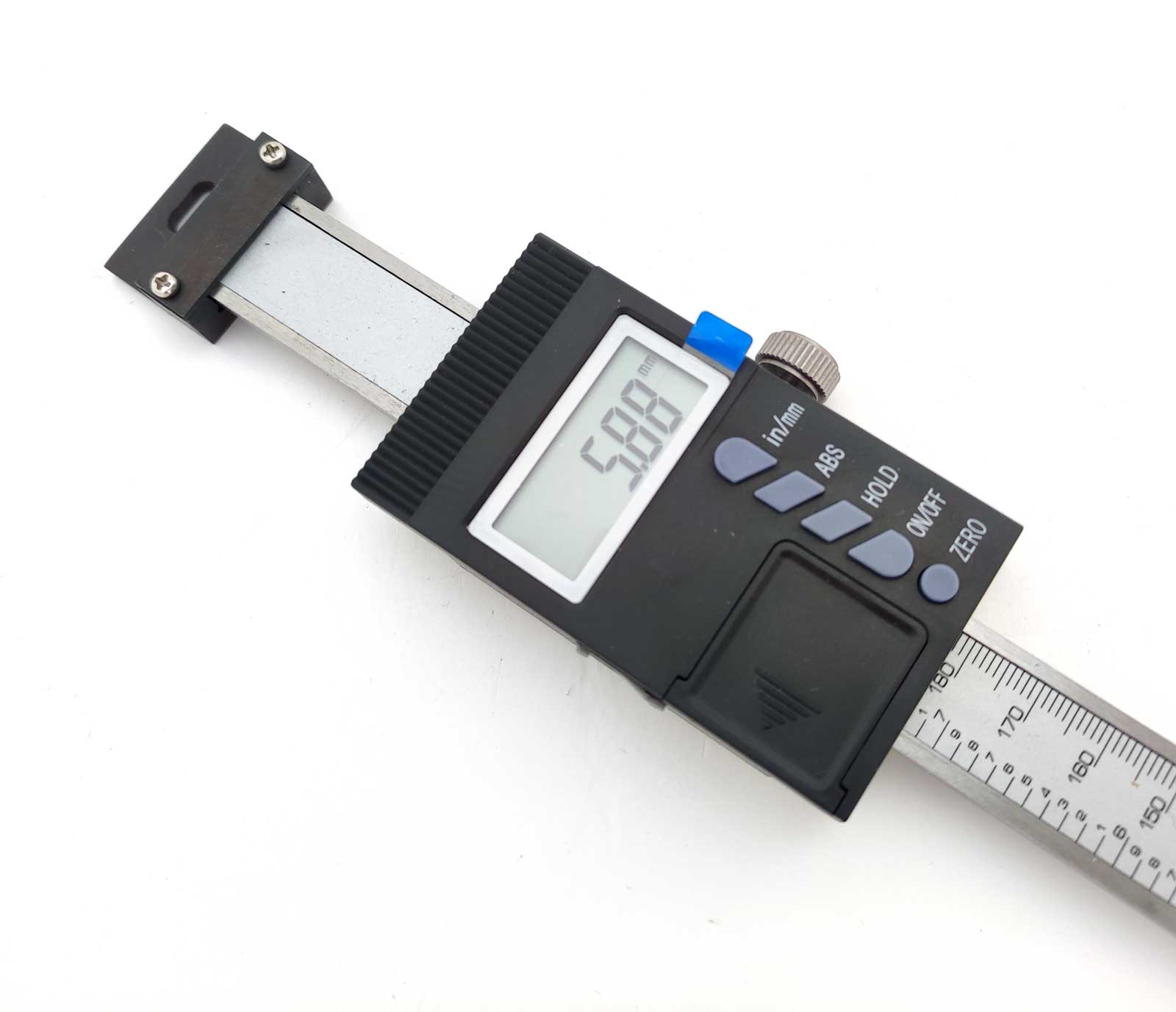 Digitální snímač polohy / digitální posuv – vertikální, rozsah 400 mm, rozlišení 0.01 mm