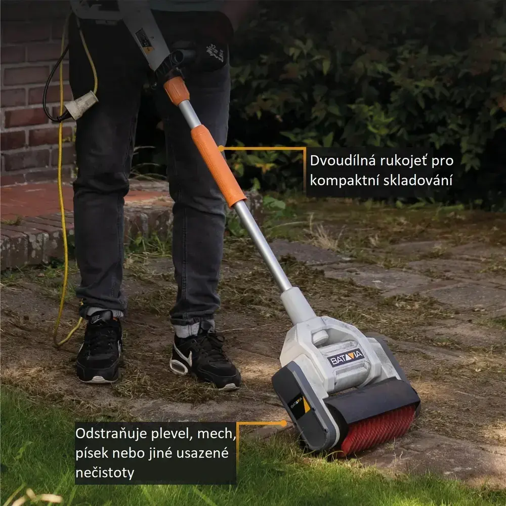 Univerzální elektrický kartáčový čistič povrchů, rotační kartáč, 230V, výkon 1020W, multikartáč MAXXBRUSH BATAVIA