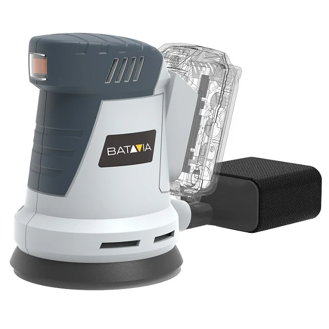 Aku bezdrátová, excentrická, rotační bruska, 12000 ot./min., excentricita 2 mm, 18V Li-Ion, bez baterie a nabíječky, bateriová platforma MAXXPACK BATAVIA