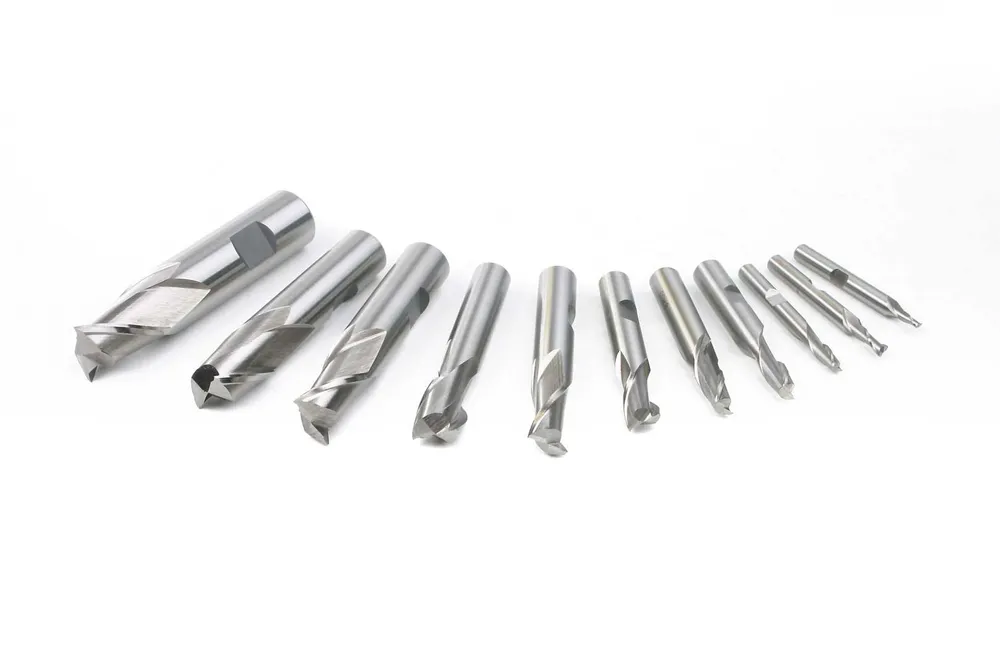 Fréza z rychlořezné oceli HSS, 2 břity, dřík 6 mm, průměr 2 mm