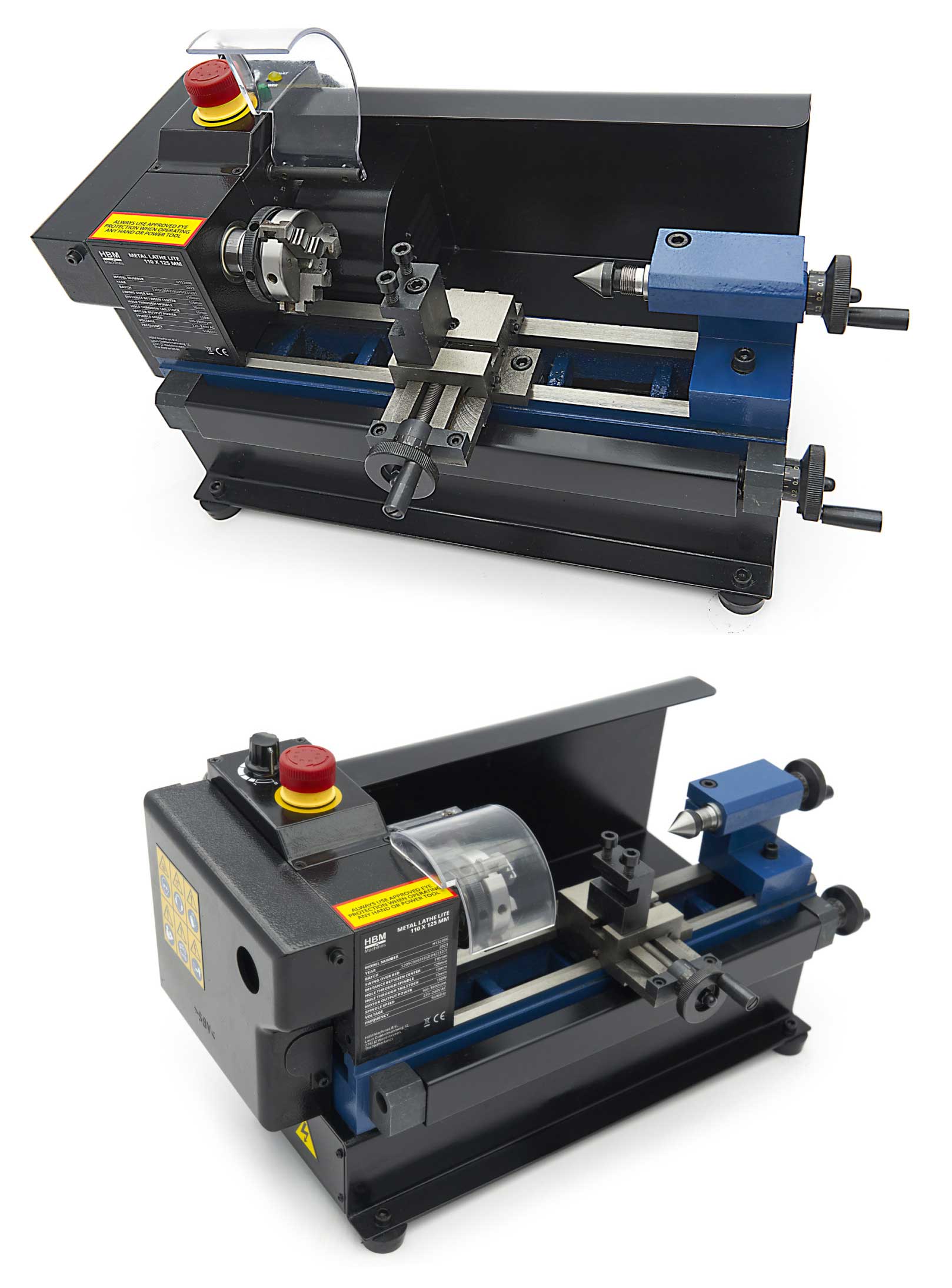 Kompaktní modelářský mini soustruh, 110 x 125 mm, 13 kg