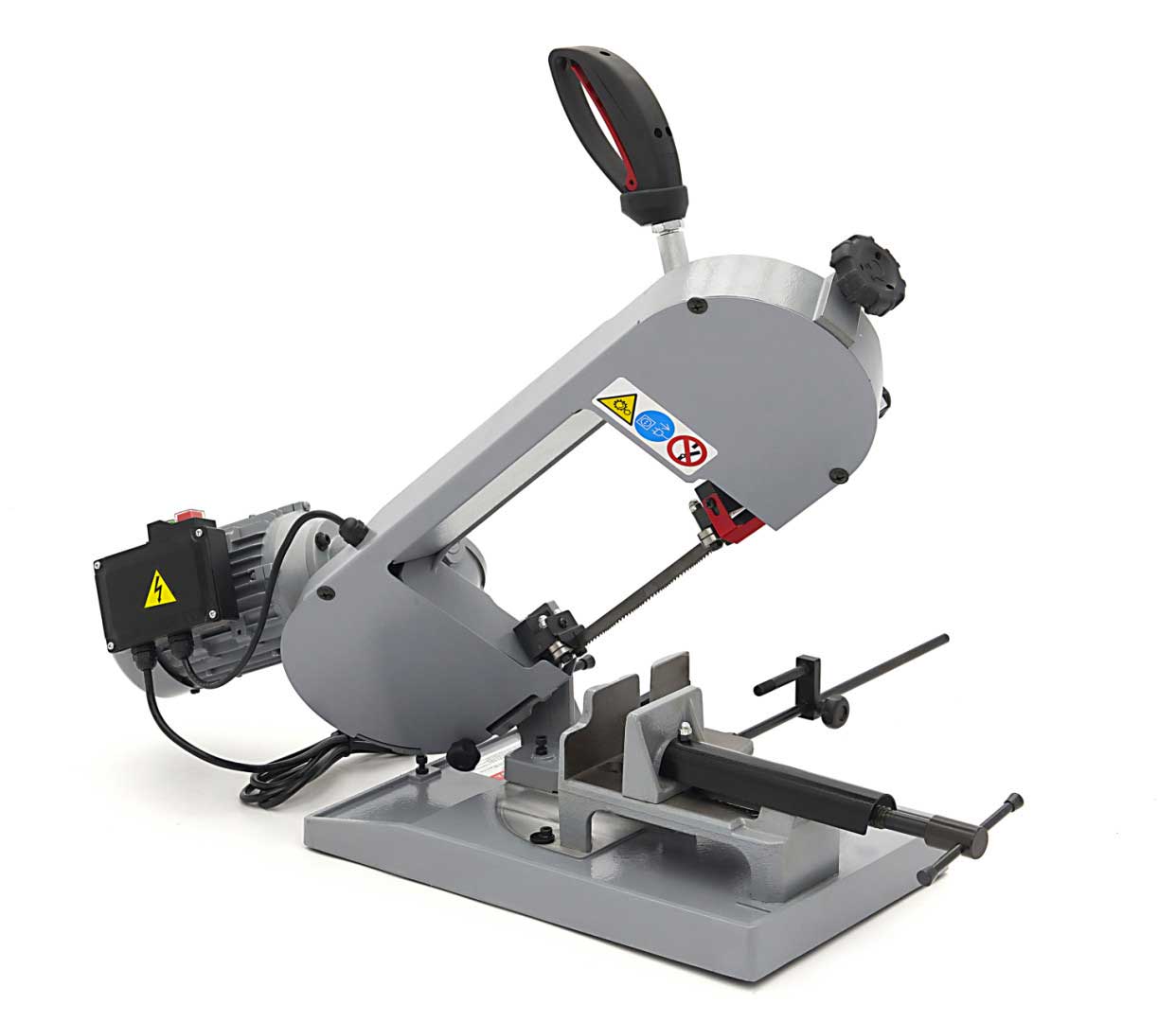 HBM 125P, přenosná pásová pila na kov, litinová základna, 550 W, 25 kg