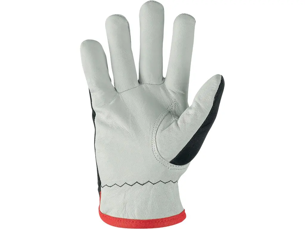Zimní pracovní rukavice, TECHNIK WINTER, černo-bílé, vel. 08