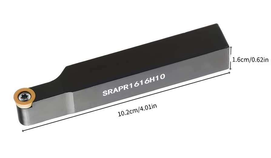 Soustružnický držák / nůž 20 x 20 x 9 mm s 10ks kulatými výměnnými VBD plátky