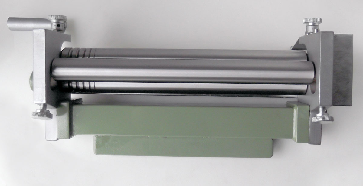 Mini zakružovačka-stáčečka plechu, upnutí do svěráku, šířka 300 mm, 11 kg, Warco