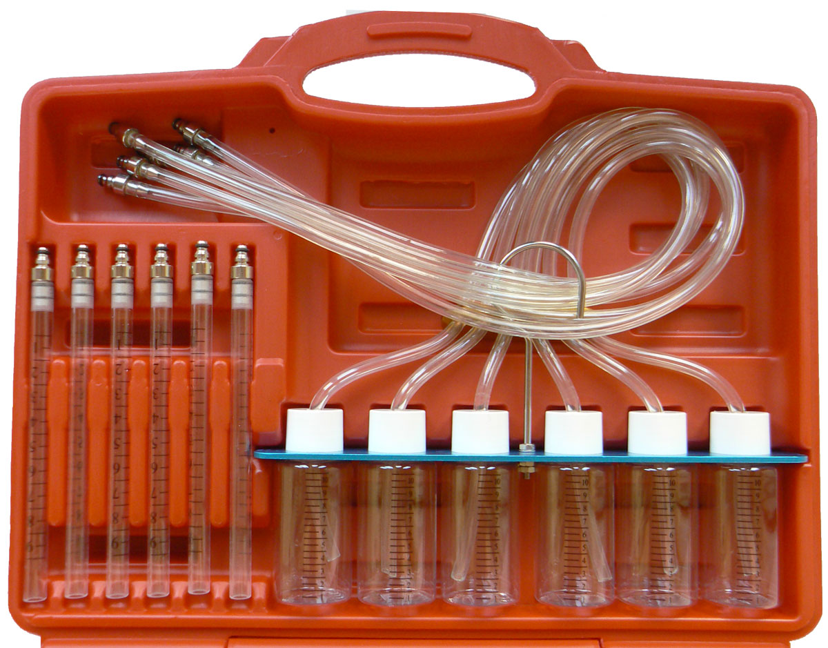 Tester vstřikovačů - Common Rail, 6 adaptérů pro Bosch, 13 dílů, Triumf