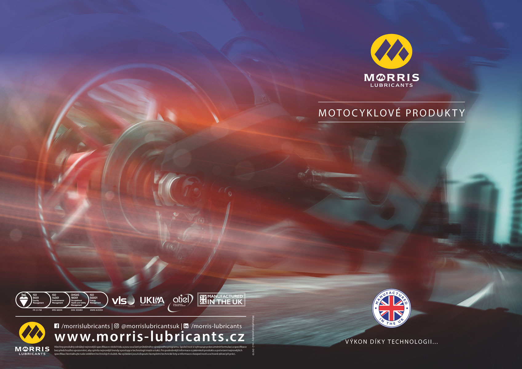 Morris Race C40, ricinový motorový olej - speedway, 1l