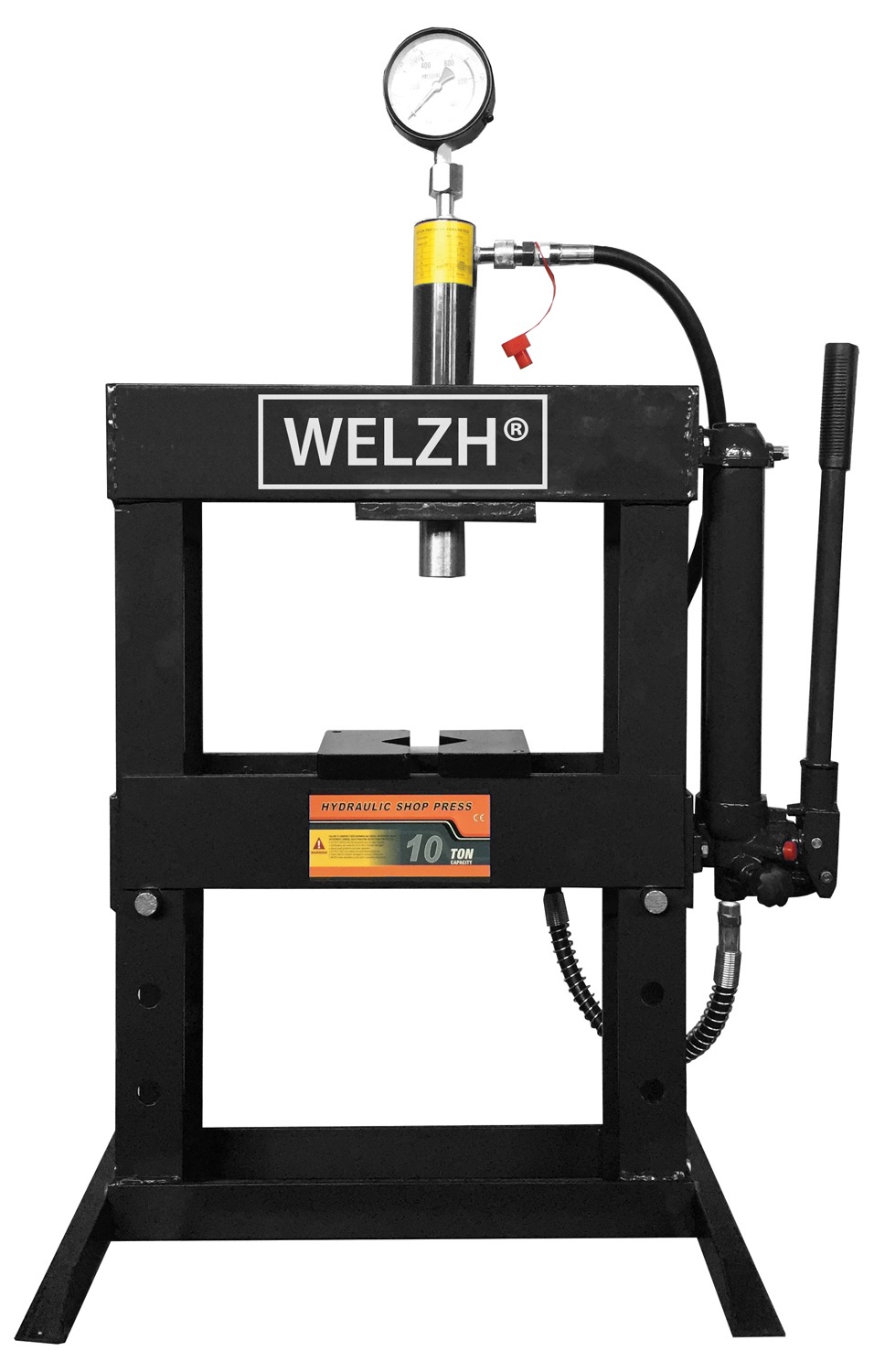 Robustní dílenský hydraulický lis, 10 tun, Welzh