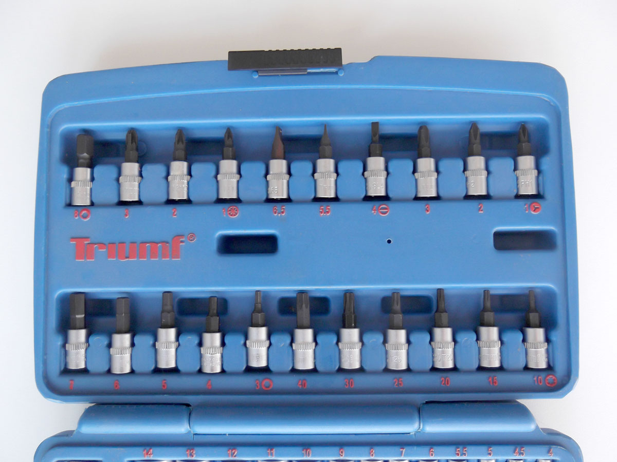 Gola sada 1/4", Super-Lock 4 - 14 mm, Torx, 47 dílů, Triumf