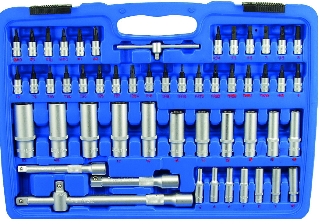 Gola sada 1/4" + 3/8" + 1/2", Super-Lock 4 - 32 mm, 171 dílů, Triumf