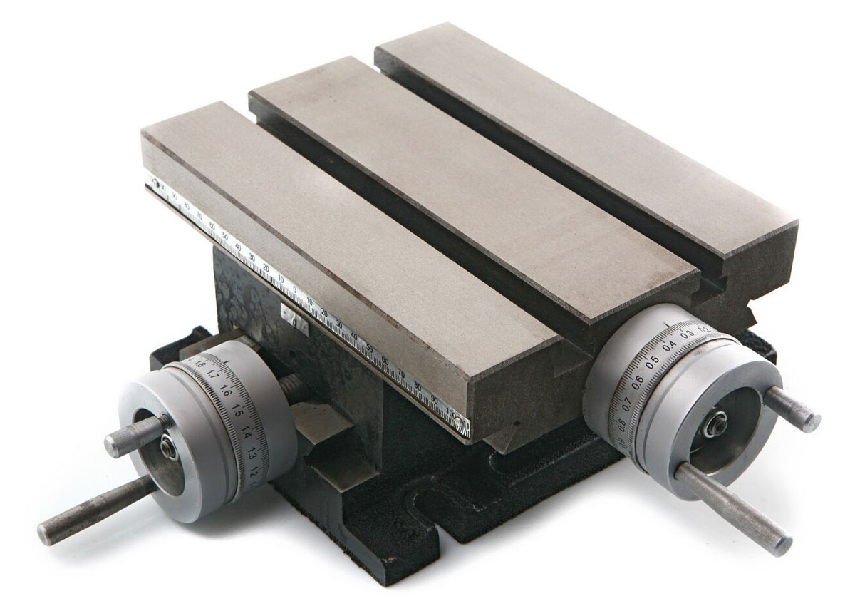 Křížový stůl 225 x 175 mm pro frézování nebo vrtání, 17 kg