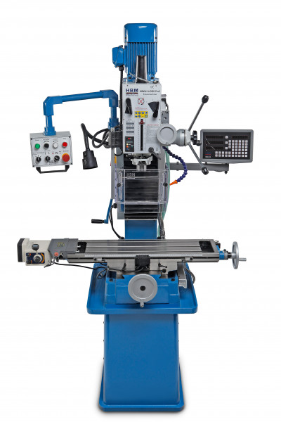HBM 45 Profi DRO-LCD robustní frézka na kov, ISO 30, 3-osy DRO, chlazení, 400V-3f - 580 kg