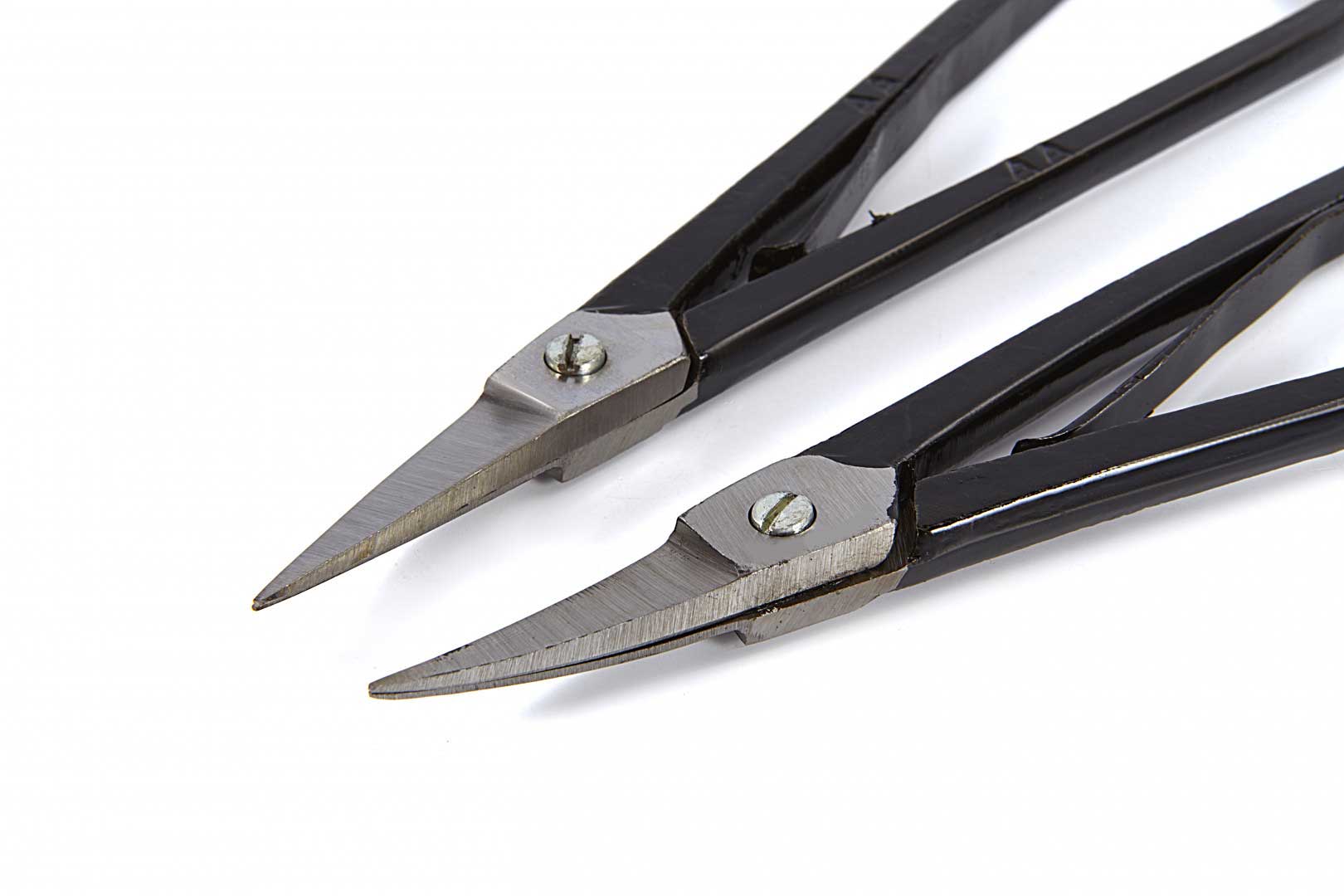 Precizní šperkařské nůžky na plech s pružinou a aretací, rovné 180 mm 