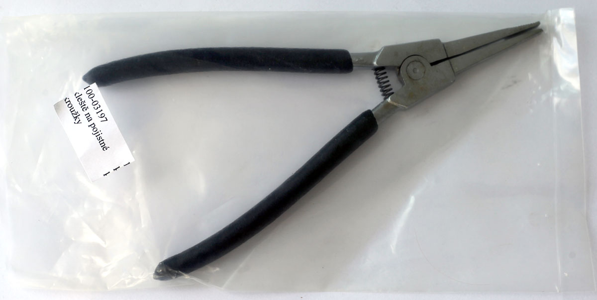Kleště na pojistné kroužky, zahnuté 90°, pro kardany  210 mm, Condor Werkzeug