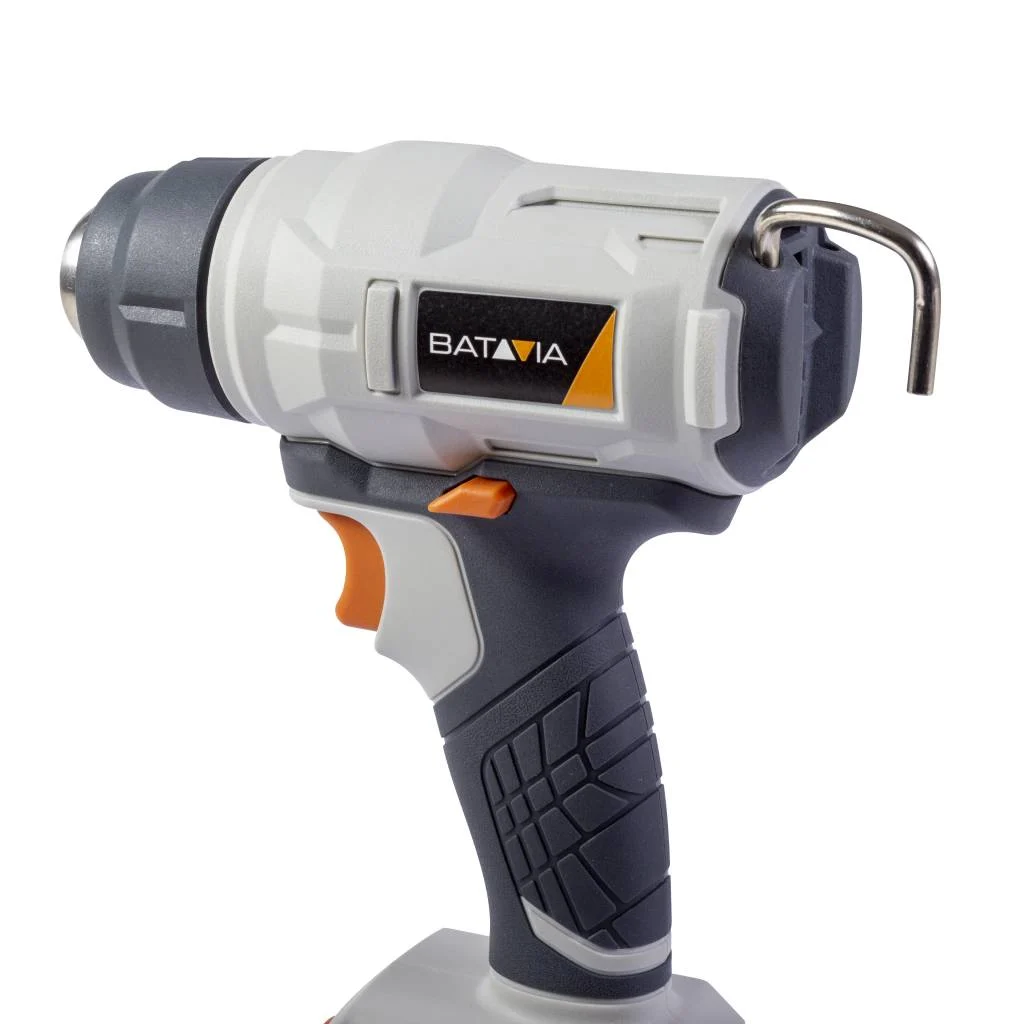 Aku bezdrátová horkovzdušná pistole, max. teplota 550°C, 140 l./min., 18V Li-Ion, bez baterie a nabíječky, bateriová platforma MAXXPACK BATAVIA