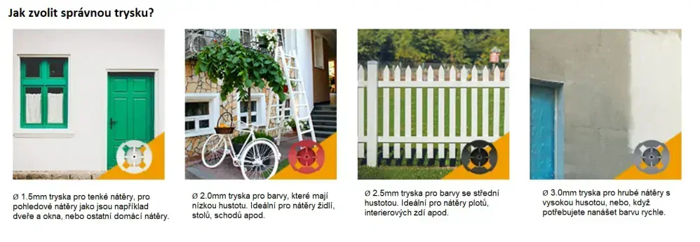 Malířská stříkací pistole, pro barvy, laky, mořidla, příkon 500W, nádoba 1200ml, výkon 700ml./min., viskozita 100 DIN, napětí 230V, včetně příslušenství. MAXXSPRAY BATAVIA 7063912