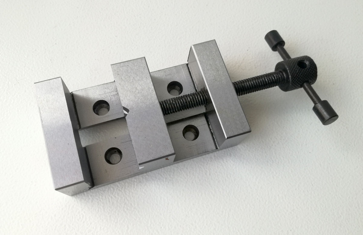 Strojní svěrák pro frézovací přípravek do soustruhu - šířka čelistí 50 mm, Warco