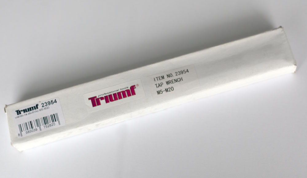 Vratidlo pro závitníky M5 - M20, délka 375 mm, Triumf