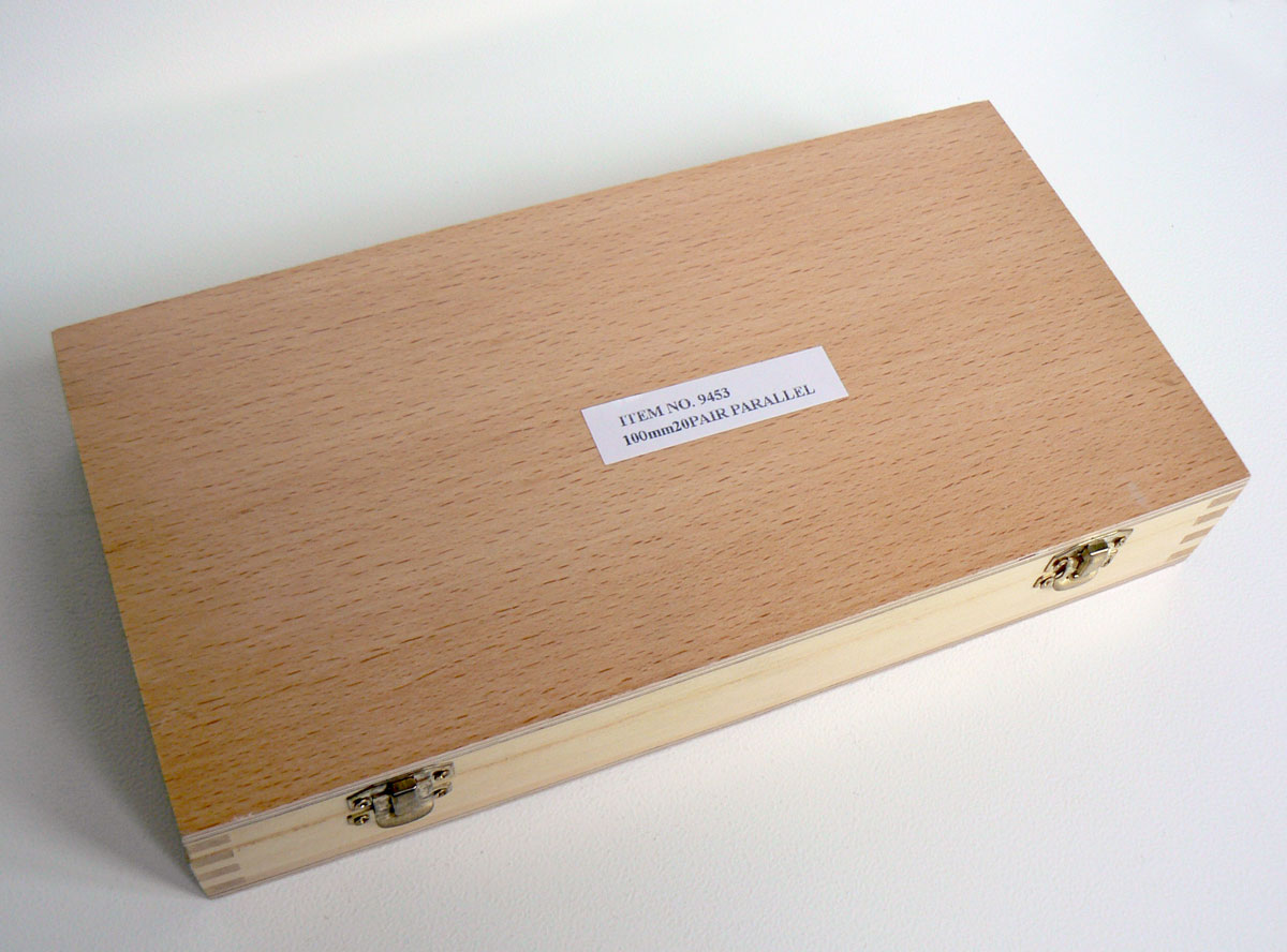 Přesné frézařské a měřící podložky délka 100 mm, 20 párů, Warco