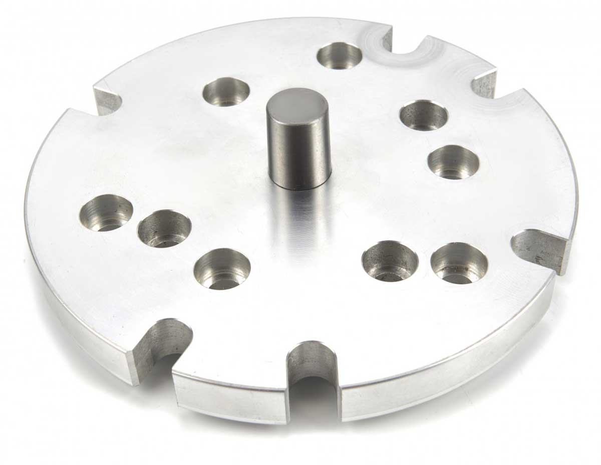 Příruba s upínací sadou pro otočné stoly HV4, HV6, 110 mm, 150 mm, vhodné pro sklíčidla 100 a 125 mm, DIN 6350