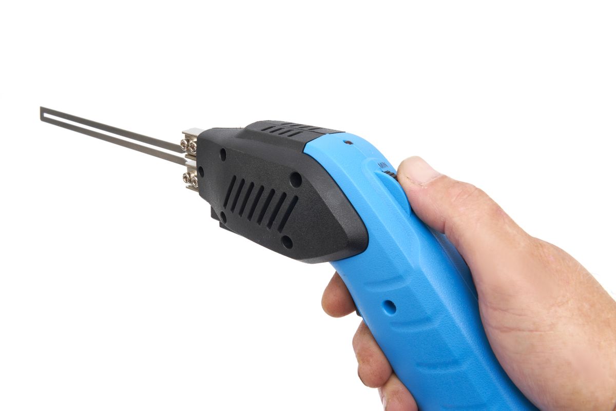 Elektrická polystyrenová řezačka s vyměnitelnými noži a nastavitelnou teplotou, 220 W