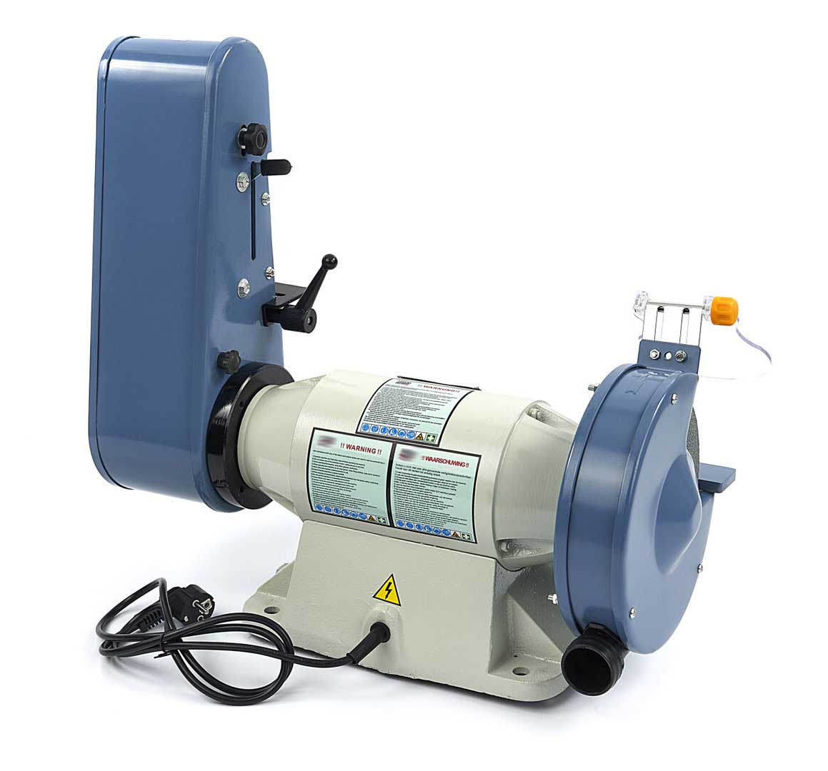 Kombinovaná bruska s 200 mm kotoučem a naklápěcím brusným pásem, 900 W,  35 kg
