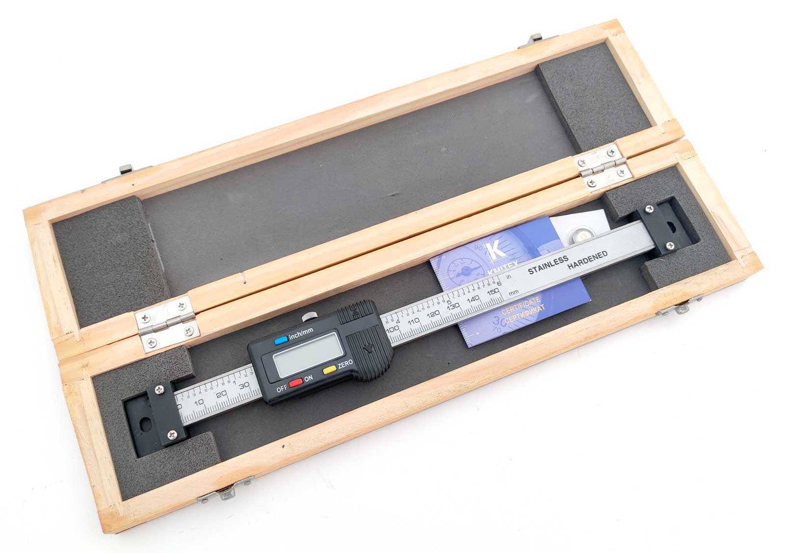 Digitální snímač polohy / digitální posuv – horizontální, rozsah 300 mm, rozlišení 0.01 mm