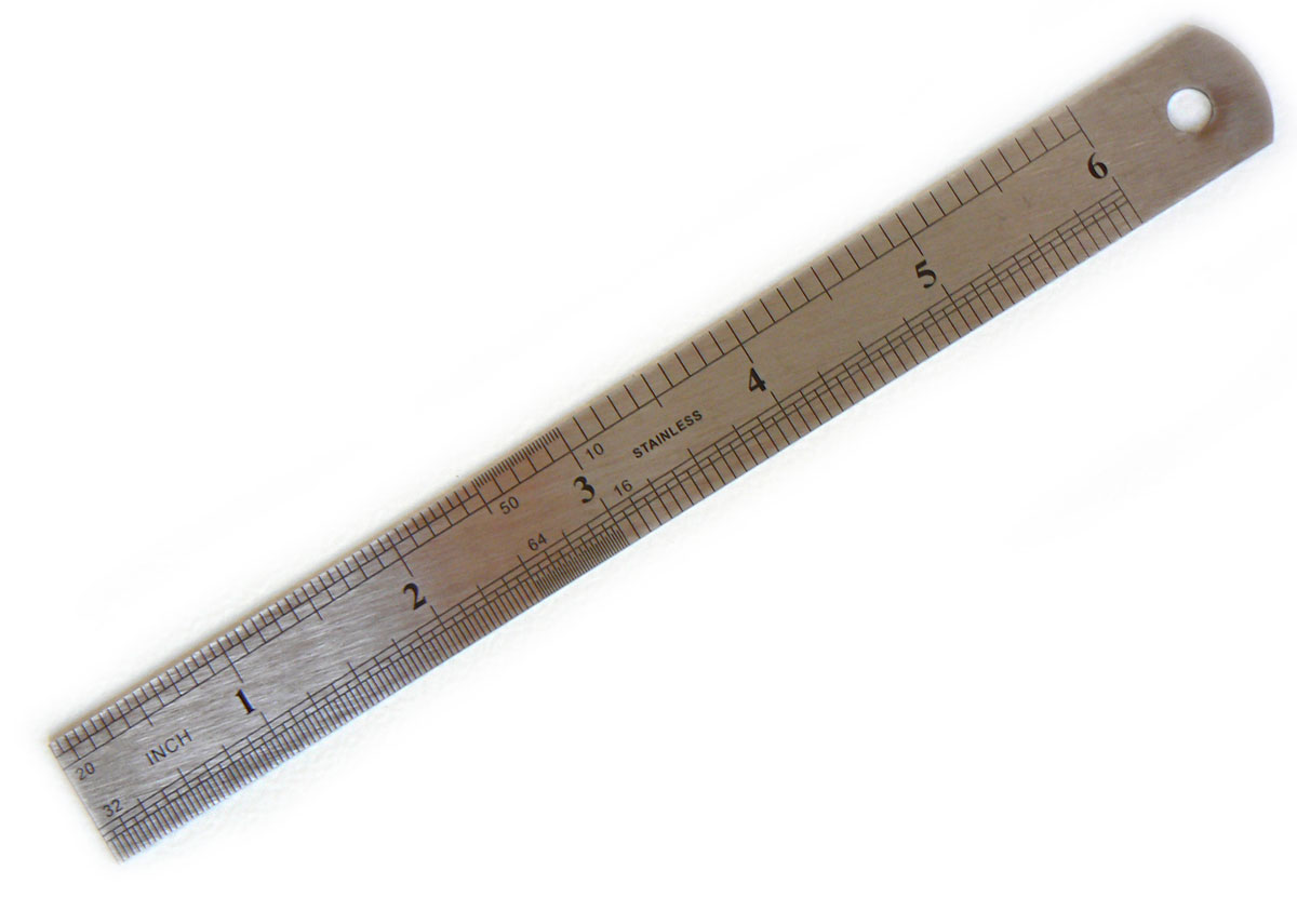 Měřítko ocelové 150 mm, jedna strana metrická, druhá palcová, Condor Werkzeug