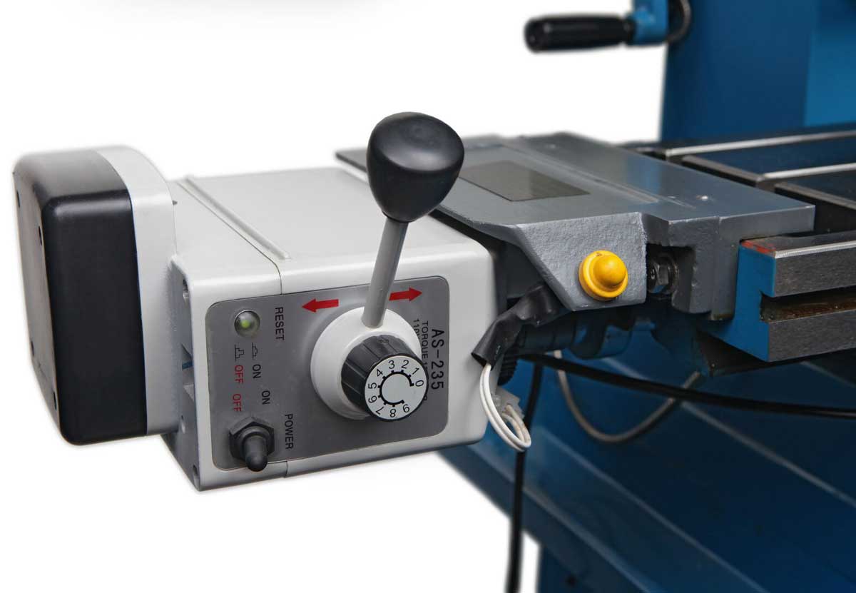 HBM 45 Profi DRO-LCD robustní frézka na kov, ISO 30, 3-osy DRO, chlazení, 400V-3f - 580 kg