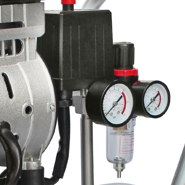 Tichý bezolejový kompresor 24 l, 2-válcový, 8 bar, 750 W, HYUNDAI