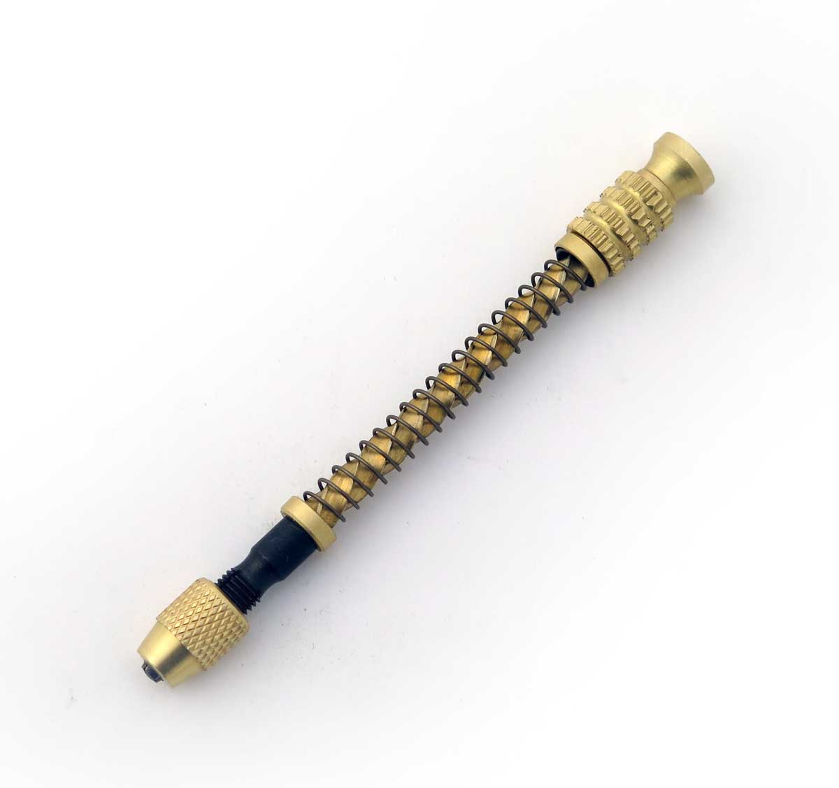 Jemná ruční mini vrtačka se spirálovým posuvem pro nástroje 0 - 1 mm