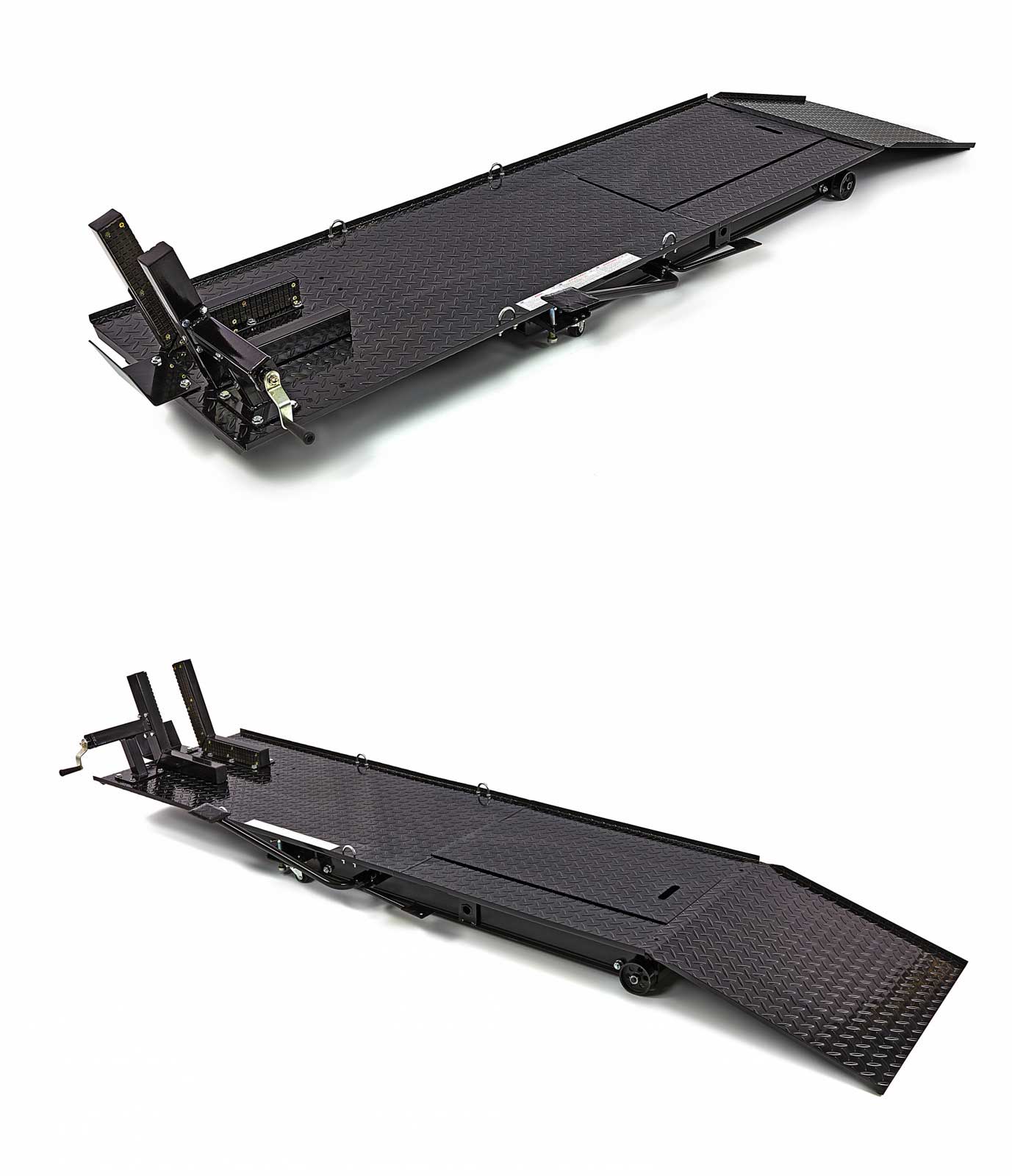 Hydraulický motocyklový zvedák 300, zvednutí až 450 kg, luxusní upínací háky, hmotnost 150 kg