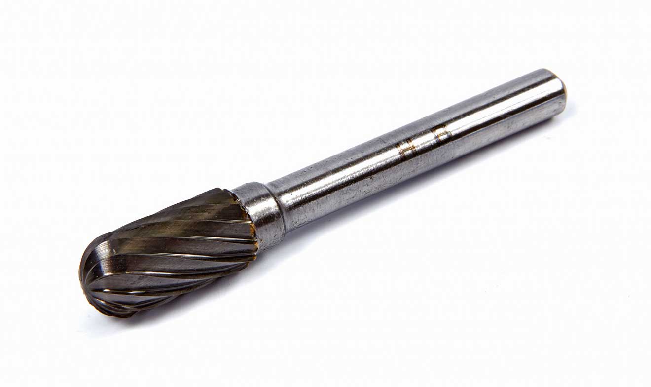 Karbidové stopkové frézy různých tvarů, stopka 6 mm, průměr 10 mm, pro neželezné materiály, 5 ks