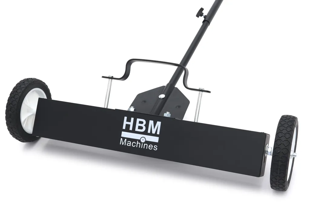 Magnetický smeták - pojízdný sběrný na železo s výsuvnou rukojetí, sběrná síla až 22 kg