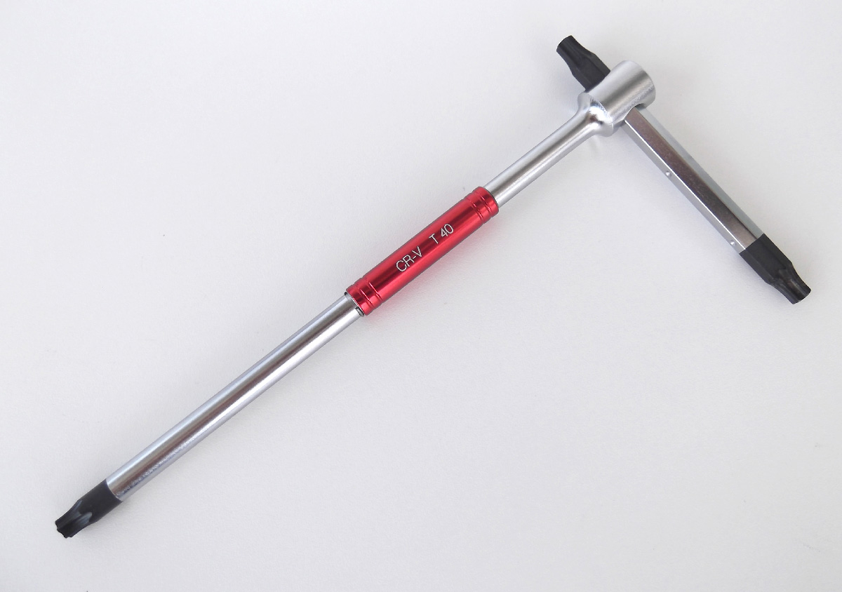 T-klíč Torx T40 zástrčný, 3 x profil, 210 mm, CrV, rychlošroubovací, Triumf