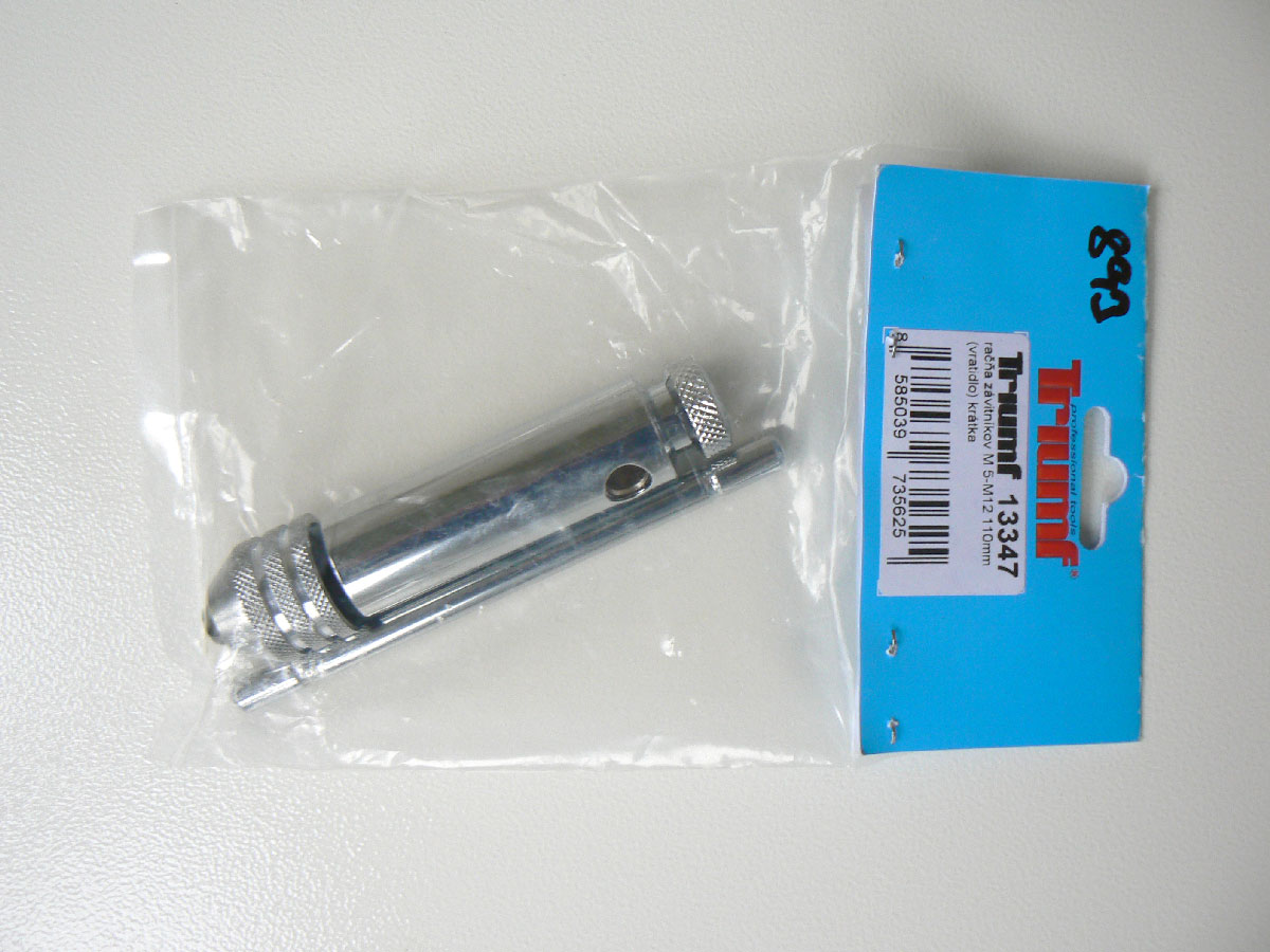 Vratidlo pro závitníky M5 - M12, ráčnové, délka 110 mm, Triumf