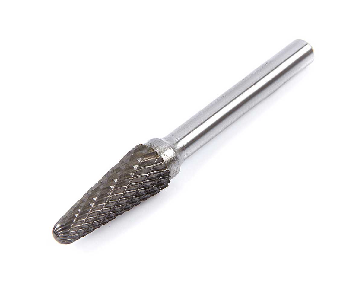 Karbidové stopkové frézy různých tvarů, stopka 6 mm, průměr 10 mm, 5 ks